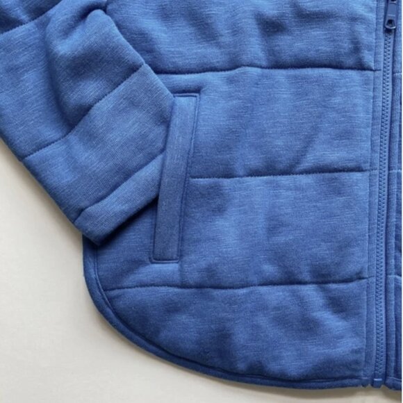 J.Jill Comfy Fit Imperial Blue Quilted Full Zip Jacket Coat - Picture 7 of 10